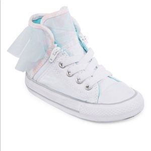 Toddler girls converse with tulle